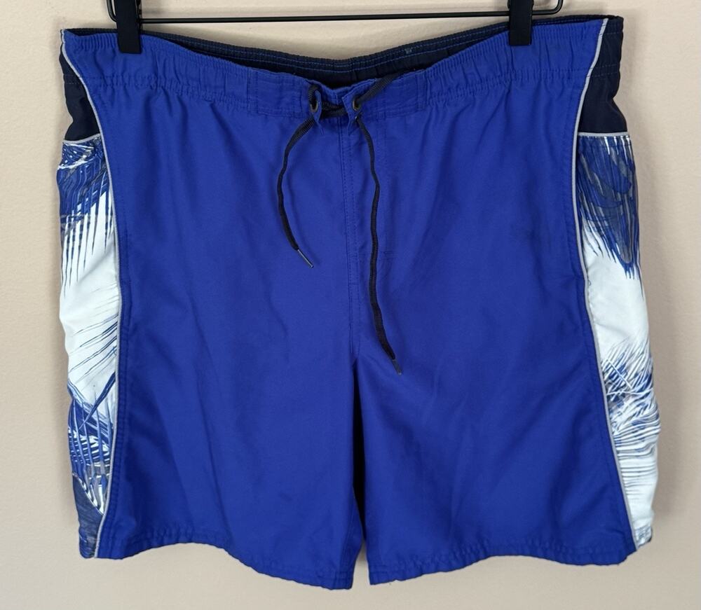 Nike Blue Lined Board Shorts Swim Trunks Size Medium